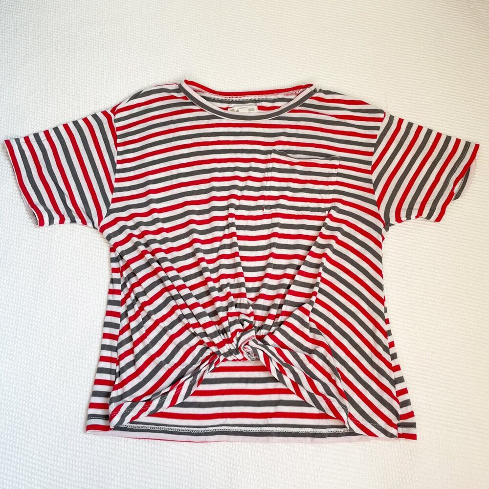 Tucker + Tate Striped Front Knot Tee